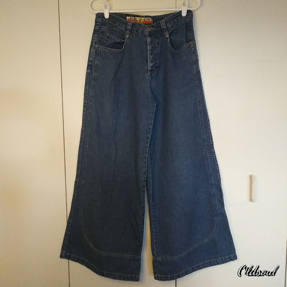 Kik Girl Junior's zen construction denim phat pants